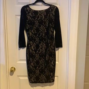NWOT Sexy lace/velvet black dress